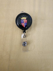 Nurse's retractable badge holders