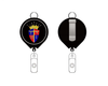 Nurse's retractable badge holders