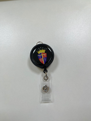 Nurse's retractable badge holders